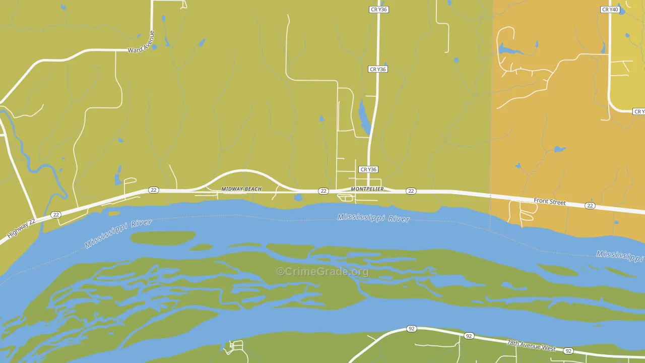 52759, IA Map of Vehicle Theft Rates