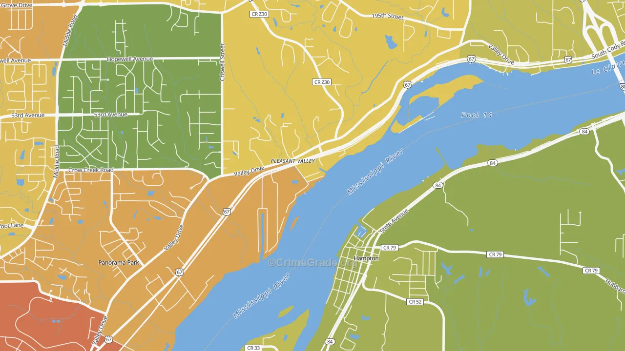 52767, IA Map of Vehicle Theft Rates