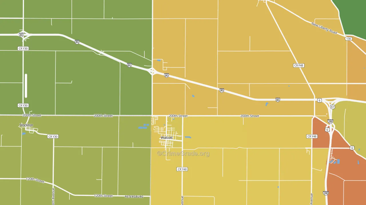 52773, IA Map of Vehicle Theft Rates