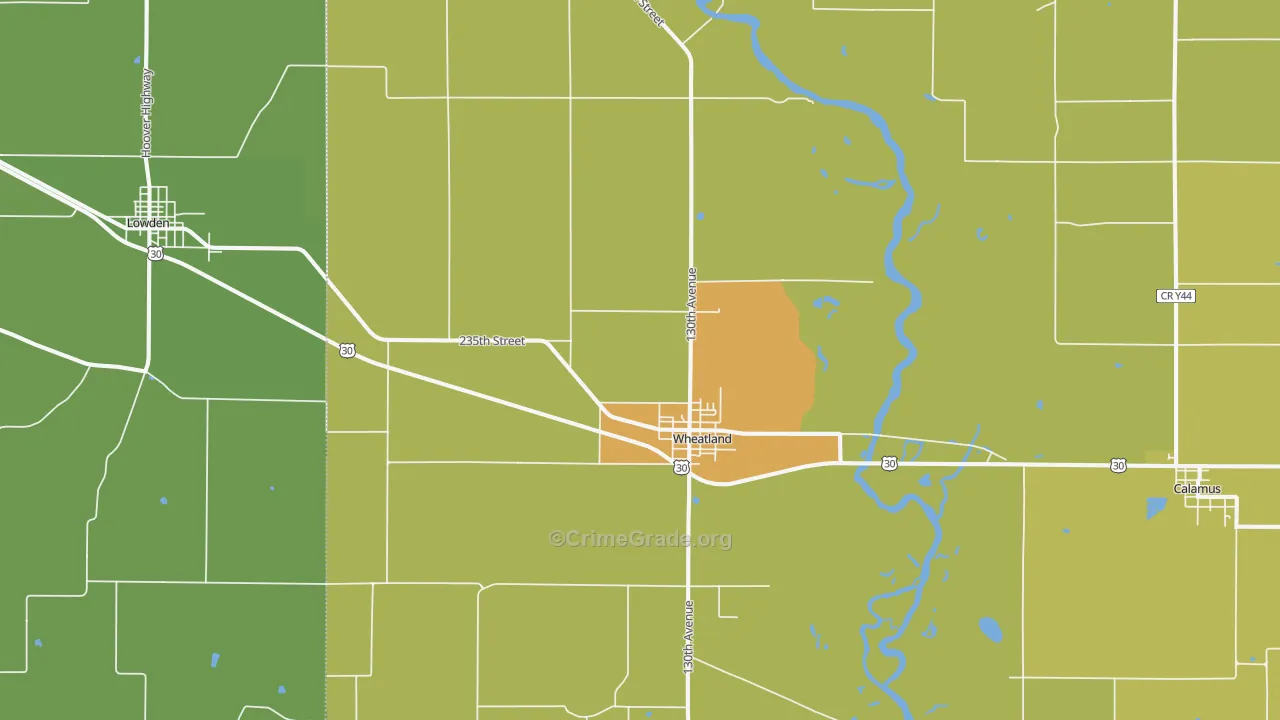52777, IA Map of Vehicle Theft Rates