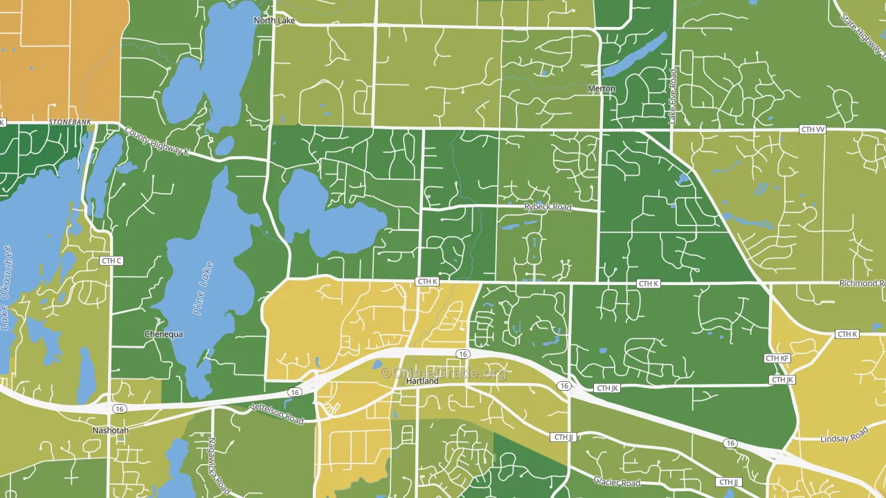 53029, WI Map of Vehicle Theft Rates