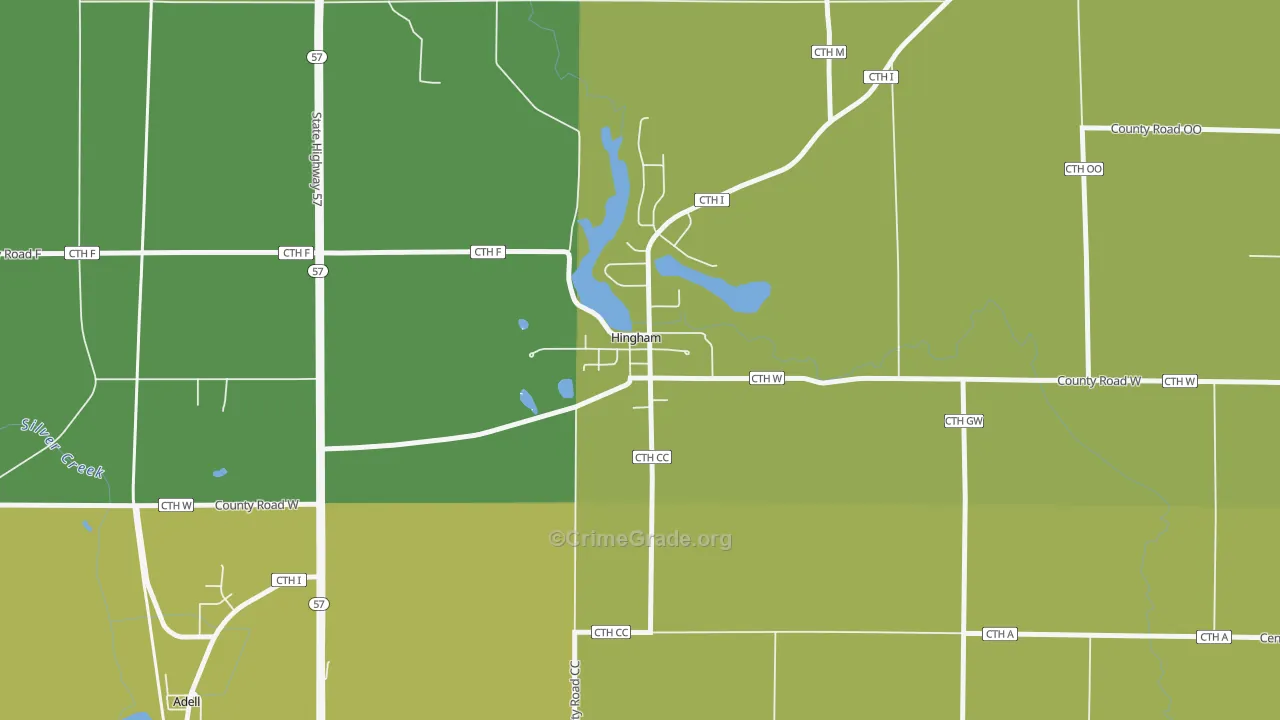53031, WI Map of Vehicle Theft Rates