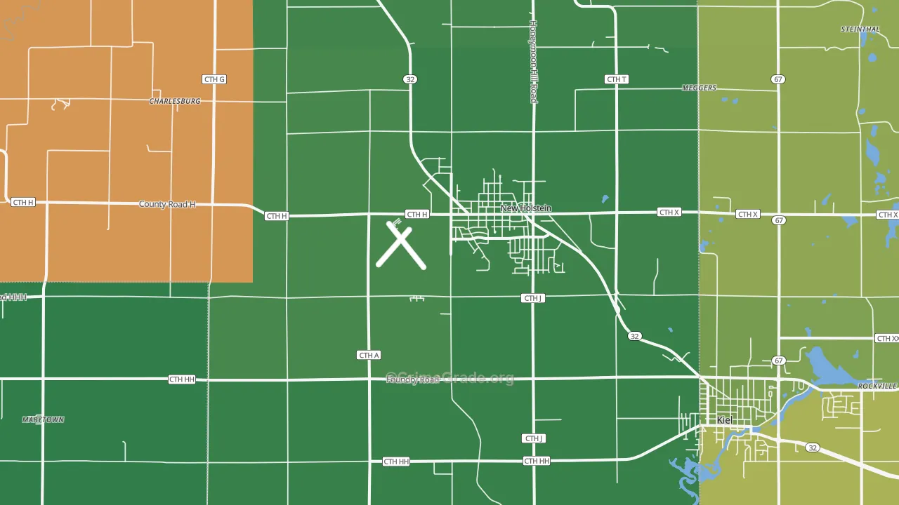 53061, WI Map of Vehicle Theft Rates