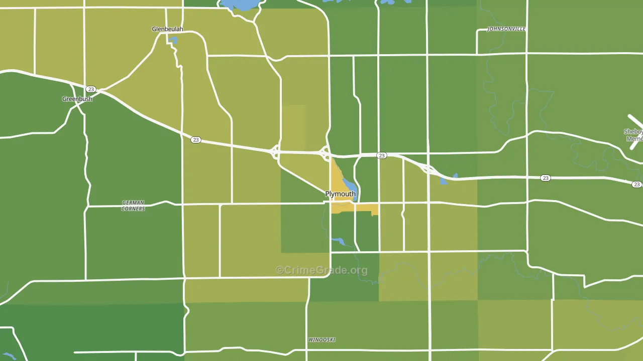 53073, WI Map of Vehicle Theft Rates
