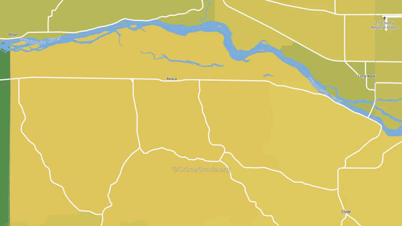 53506, WI Map of Vehicle Theft Rates