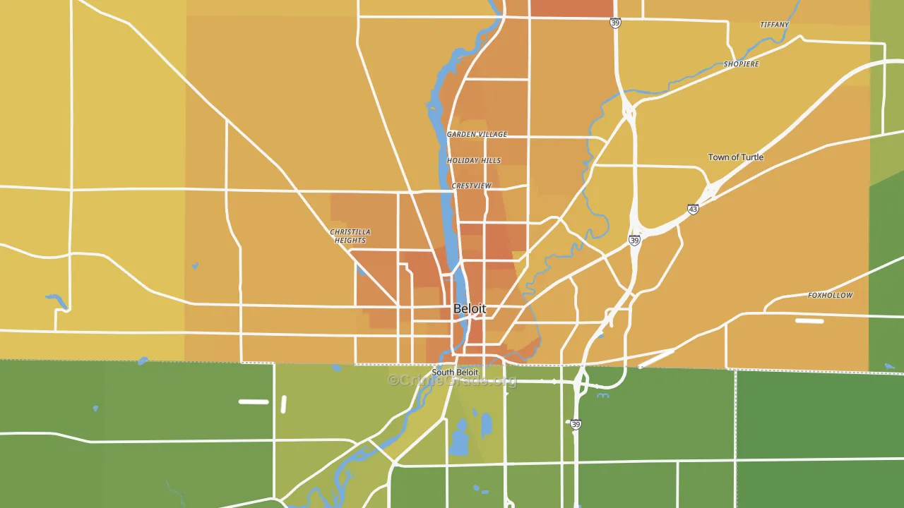 53511, WI Map of Vehicle Theft Rates