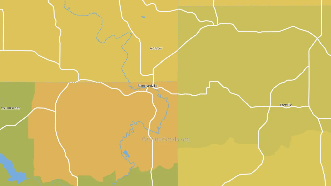 53516, WI Map of Vehicle Theft Rates