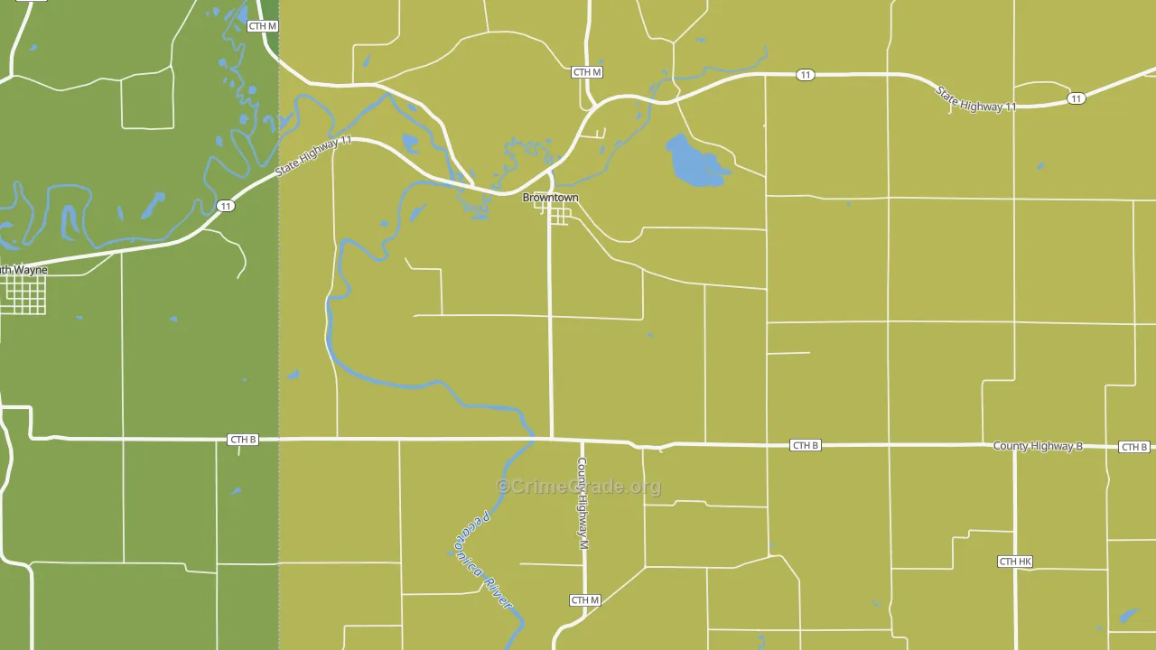 53522, WI Map of Vehicle Theft Rates