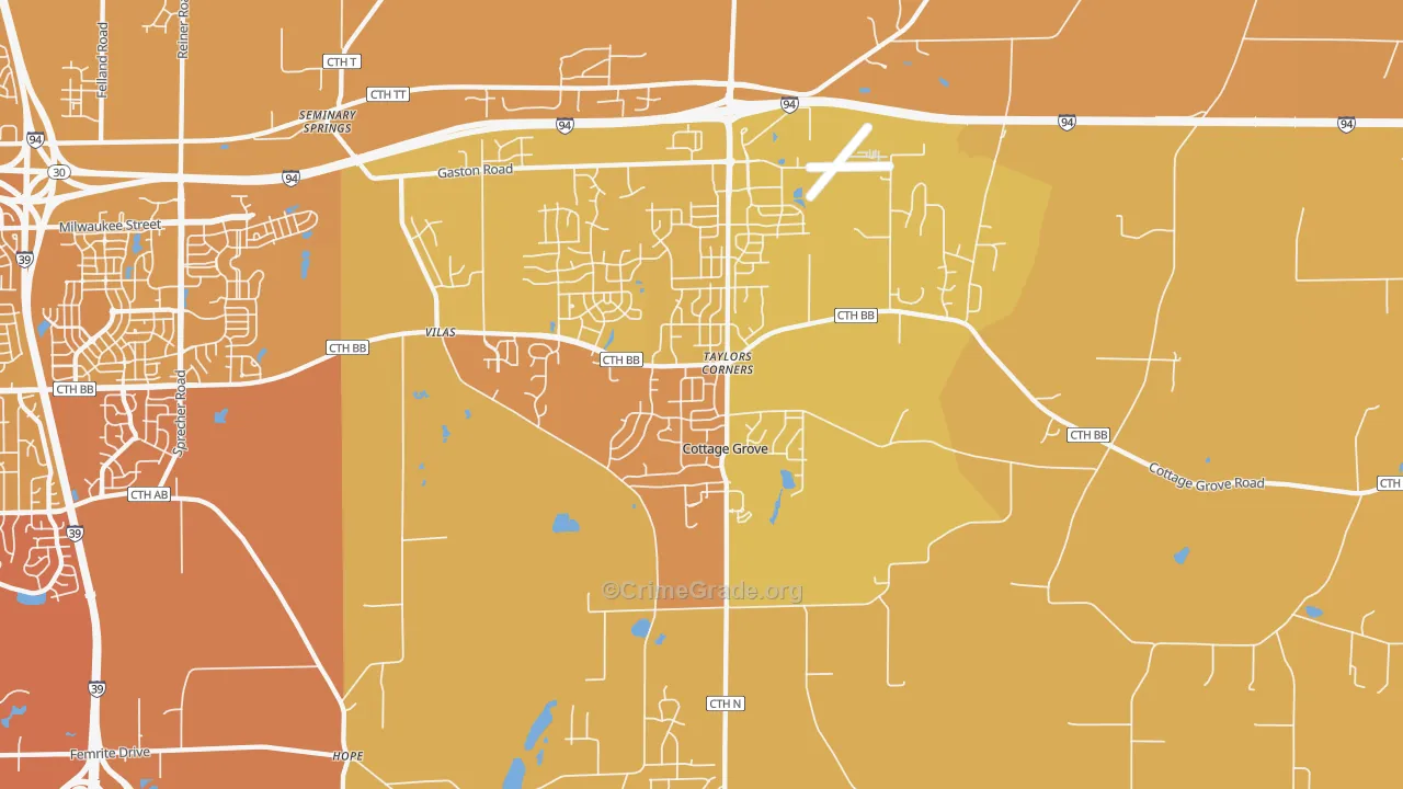 53527, WI Map of Vehicle Theft Rates