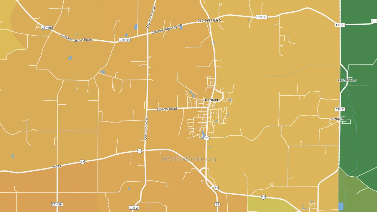 53531, WI Map of Vehicle Theft Rates