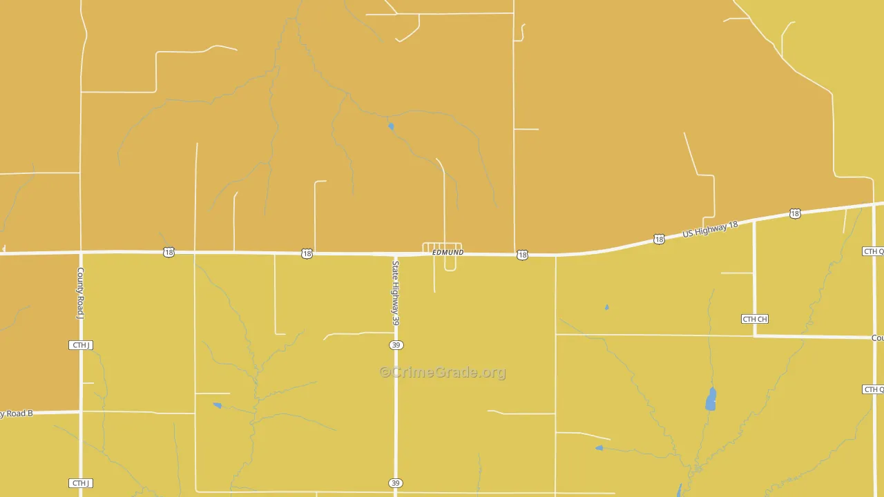 53535, WI Map of Vehicle Theft Rates