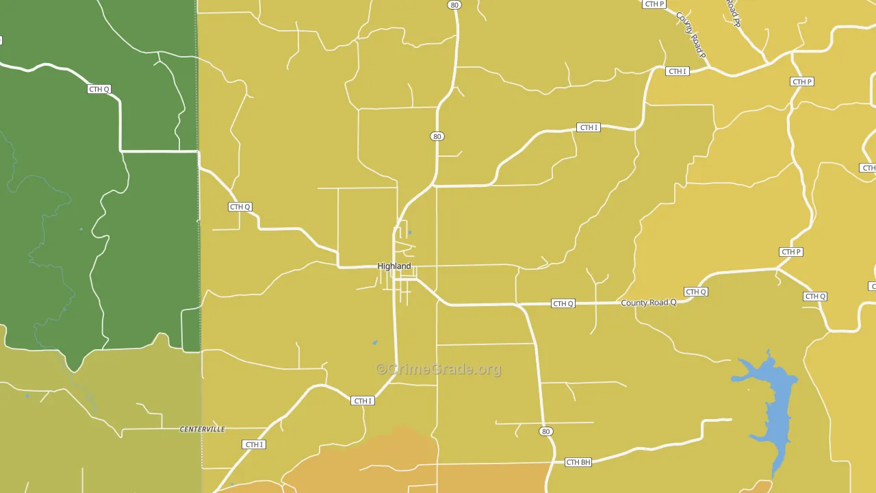 53543, WI Map of Vehicle Theft Rates