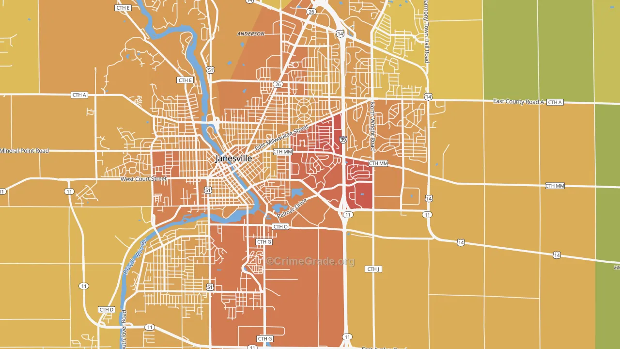 53546, WI Map of Vehicle Theft Rates