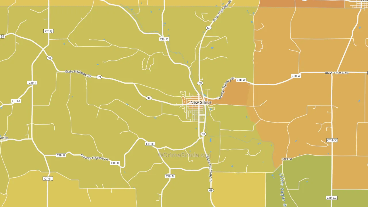 53574, WI Map of Vehicle Theft Rates