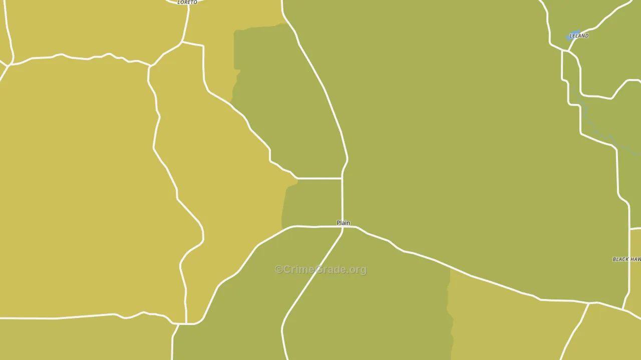 53577, WI Map of Vehicle Theft Rates
