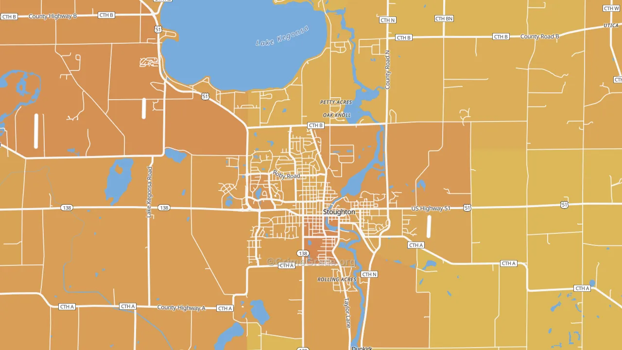53589, WI Map of Vehicle Theft Rates