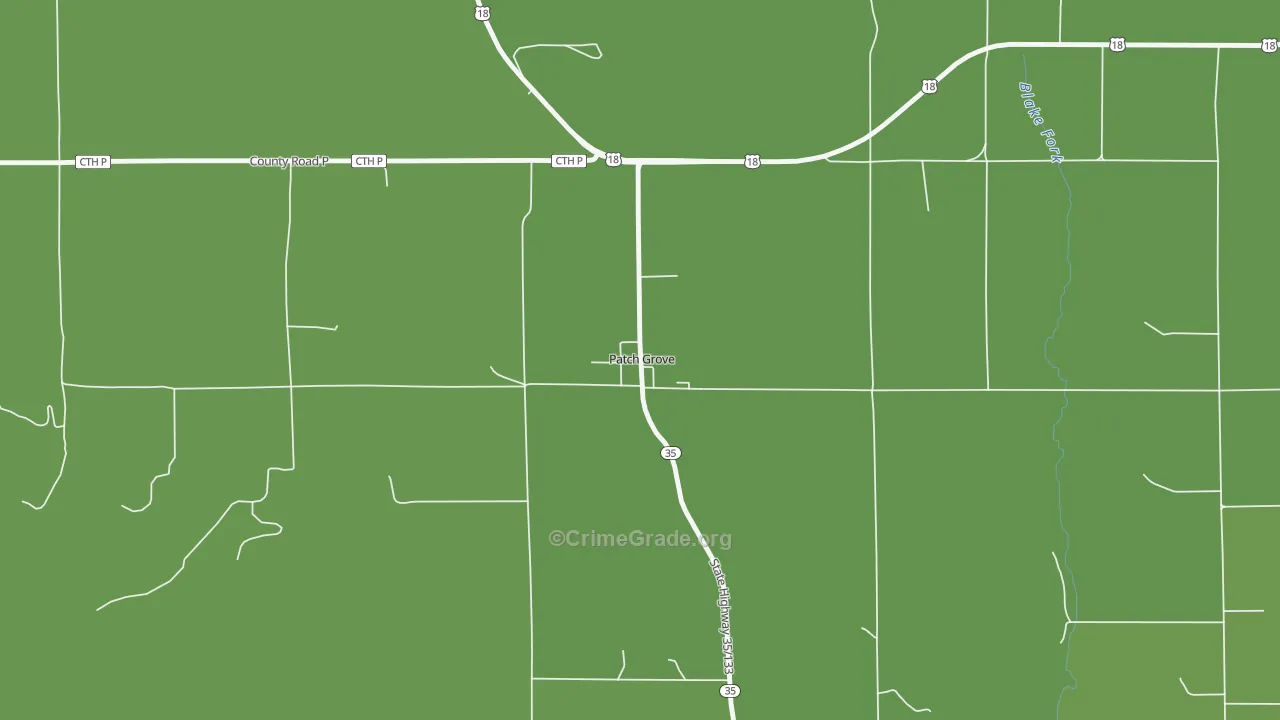 53817, WI Map of Vehicle Theft Rates