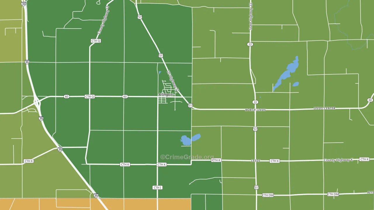 53911, WI Map of Vehicle Theft Rates