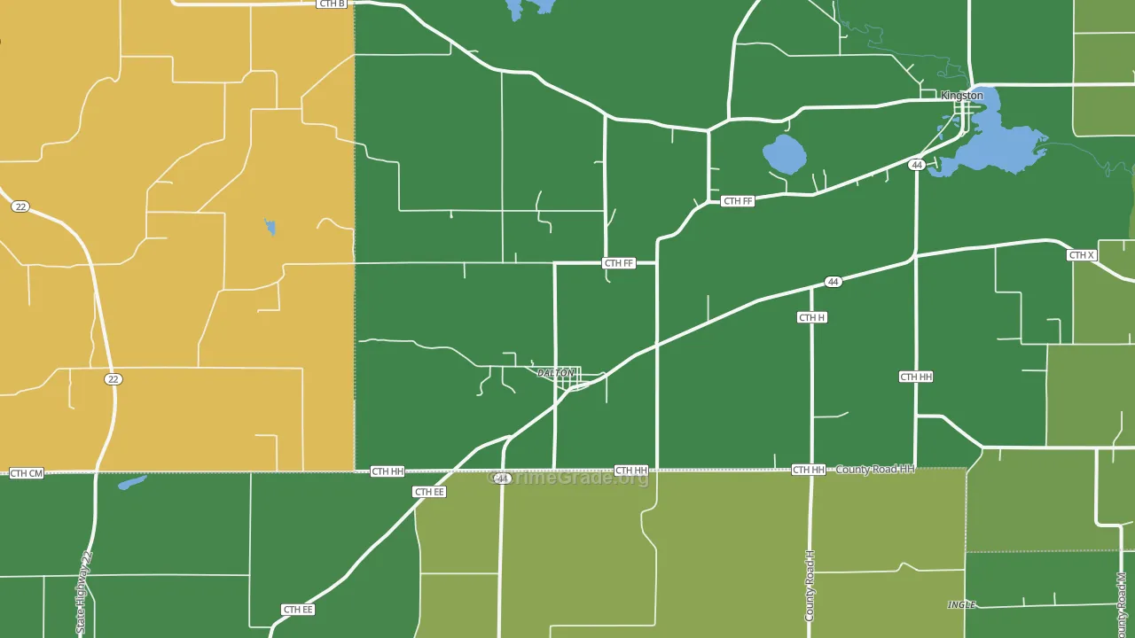 53926, WI Map of Vehicle Theft Rates
