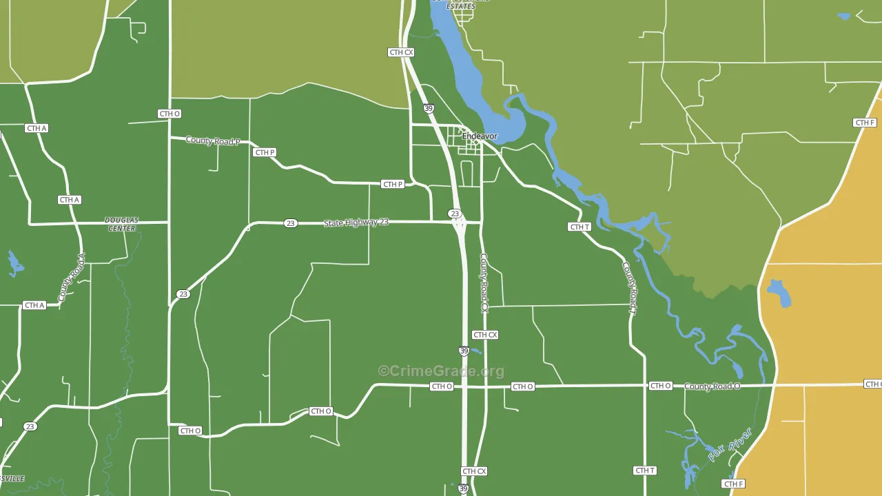 53930, WI Map of Vehicle Theft Rates