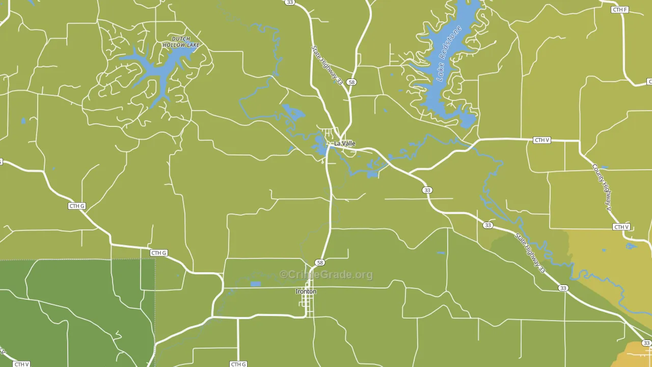 53941, WI Map of Vehicle Theft Rates