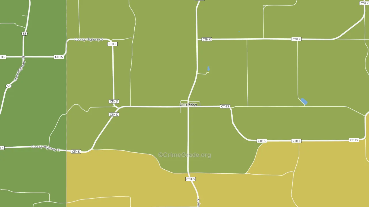 53942, WI Map of Vehicle Theft Rates