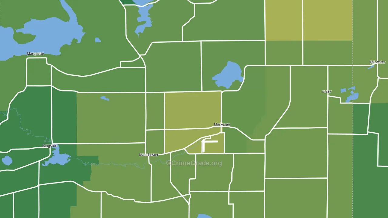 53946, WI Map of Vehicle Theft Rates