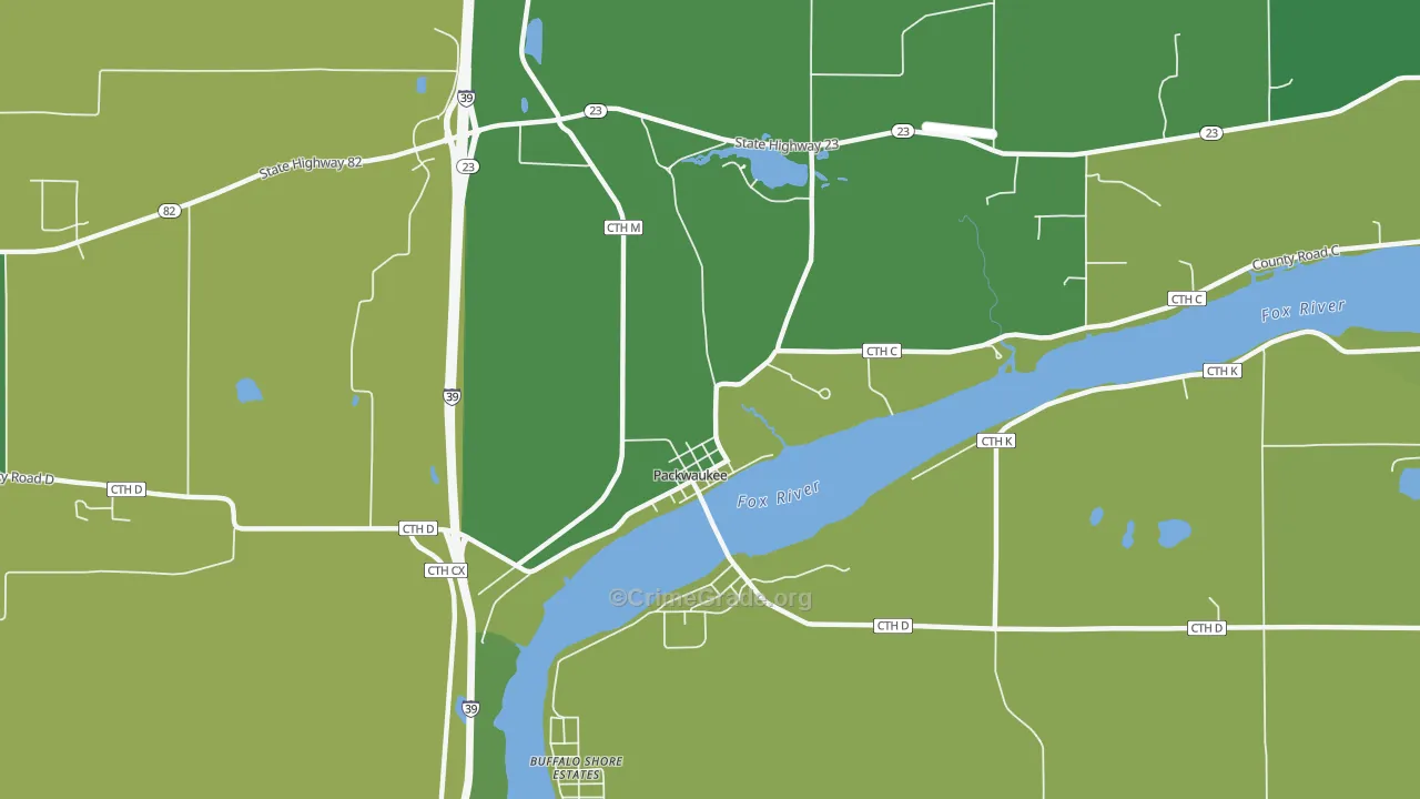 53953, WI Map of Vehicle Theft Rates