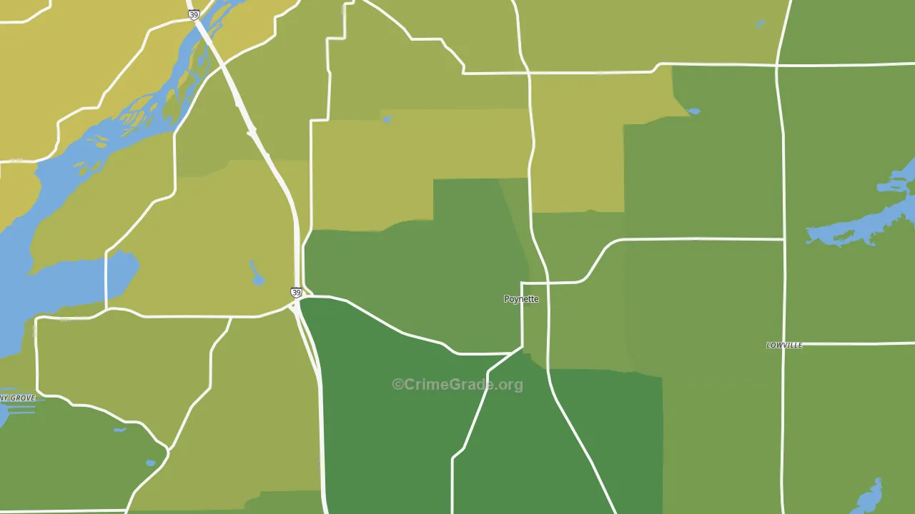 53955, WI Map of Vehicle Theft Rates