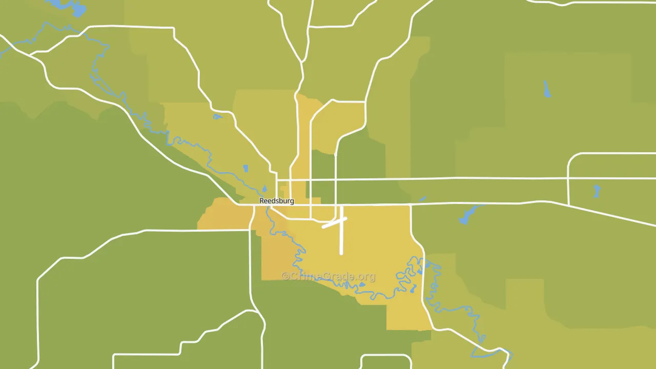 53959, WI Map of Vehicle Theft Rates