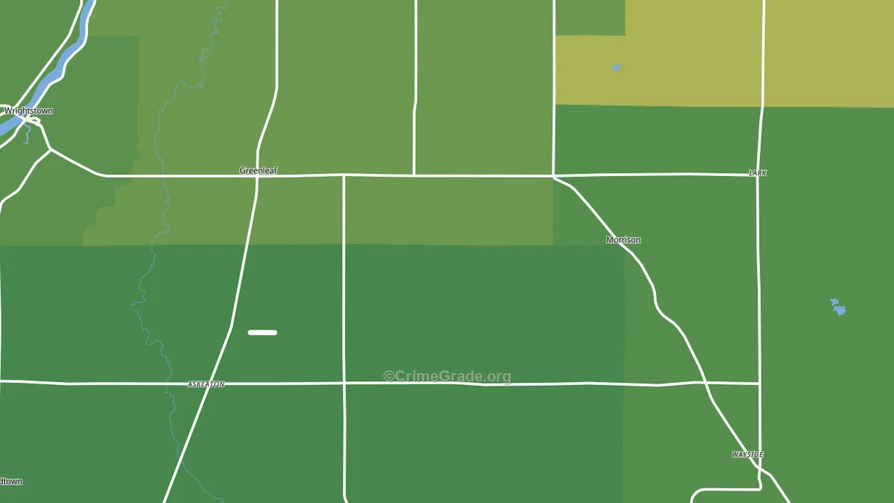 54126, WI Map of Vehicle Theft Rates