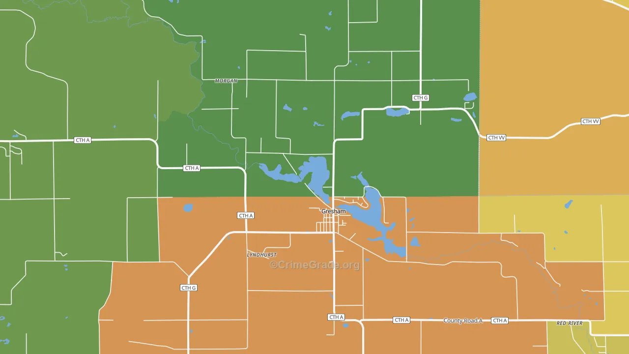 54128, WI Map of Vehicle Theft Rates