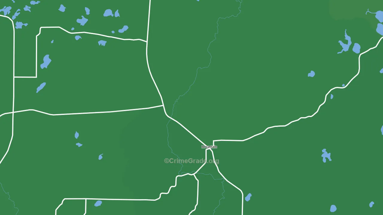 54149, WI Map of Vehicle Theft Rates