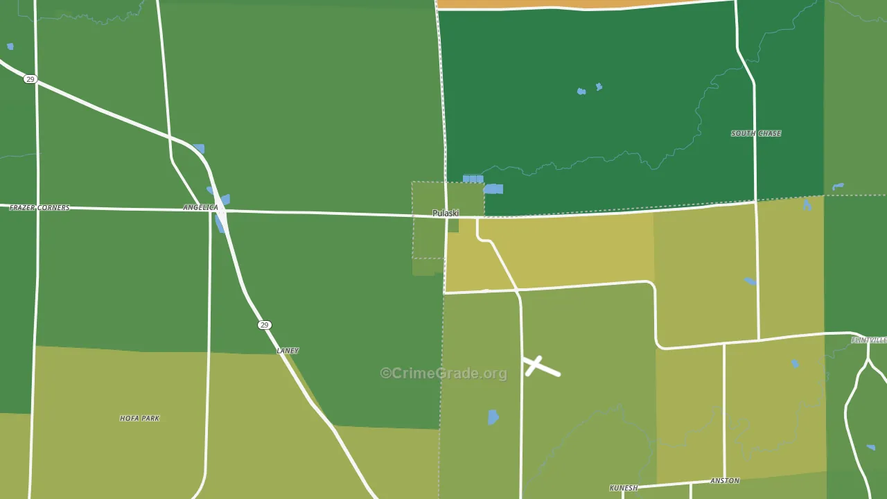 54162, WI Map of Vehicle Theft Rates
