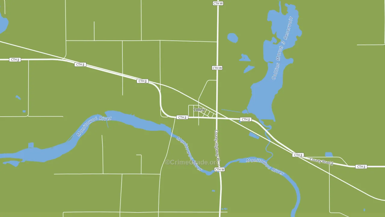 54207, WI Map of Vehicle Theft Rates