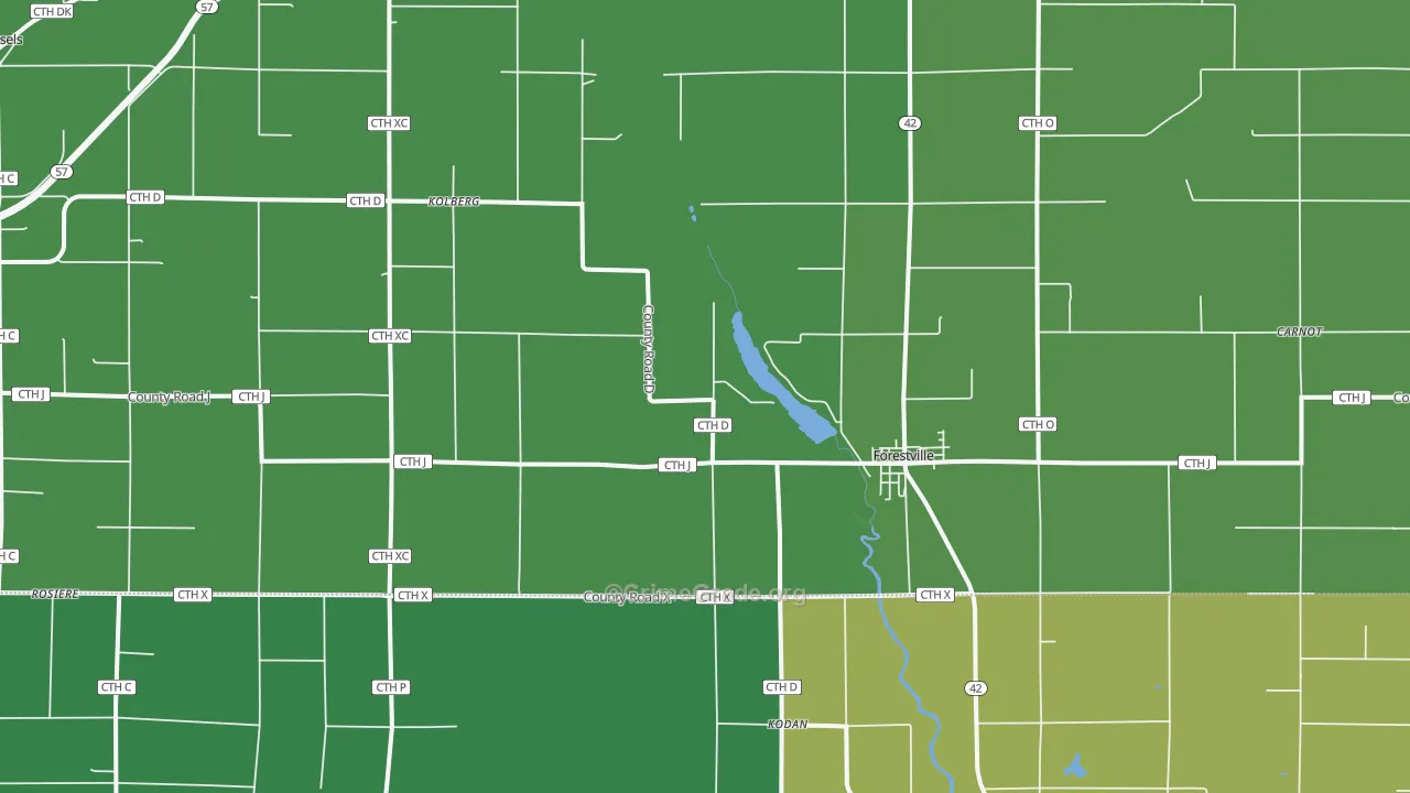 54213, WI Map of Vehicle Theft Rates
