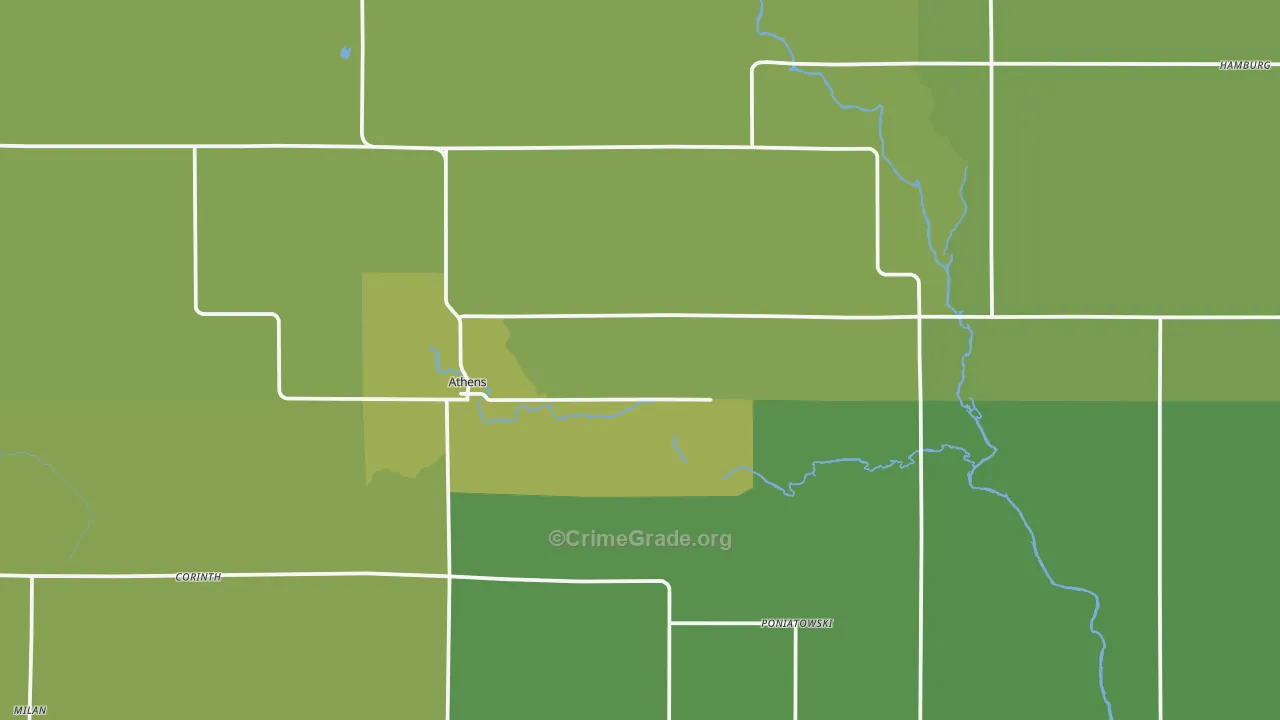 54411, WI Map of Vehicle Theft Rates