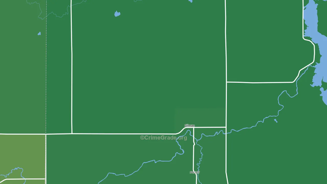 54433, WI Map of Vehicle Theft Rates