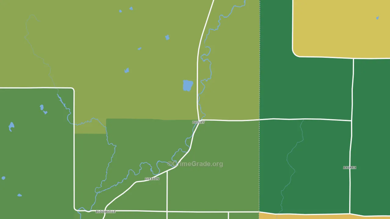 54435, WI Map of Vehicle Theft Rates
