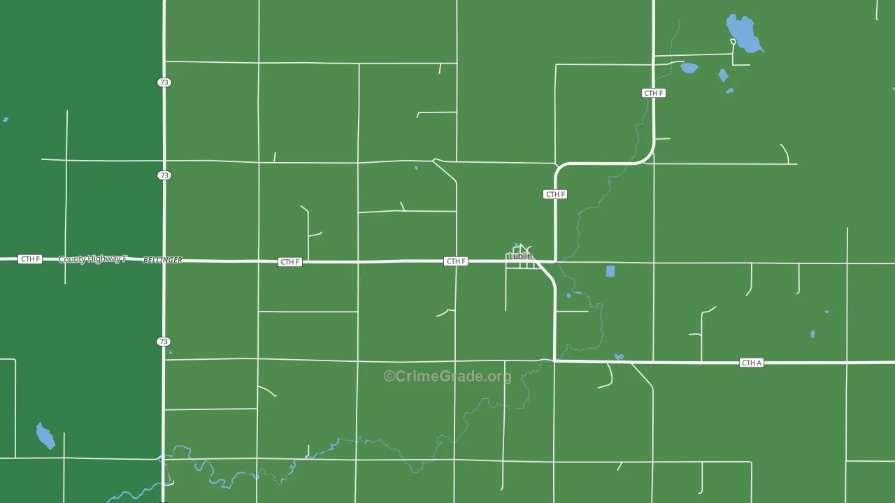 54447, WI Map of Vehicle Theft Rates