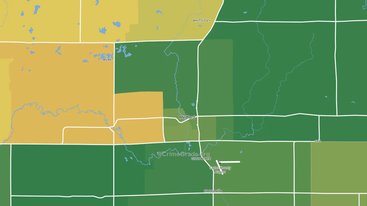 54451, WI Map of Vehicle Theft Rates