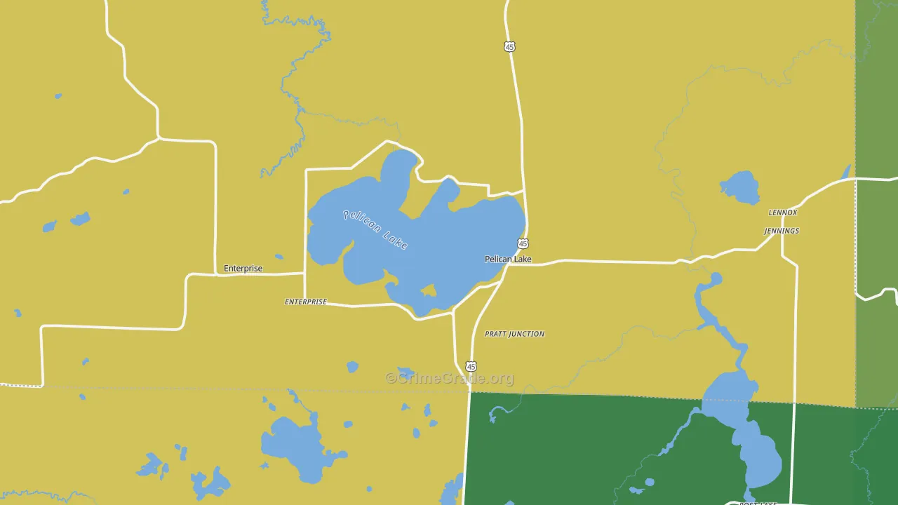 54463, WI Map of Vehicle Theft Rates