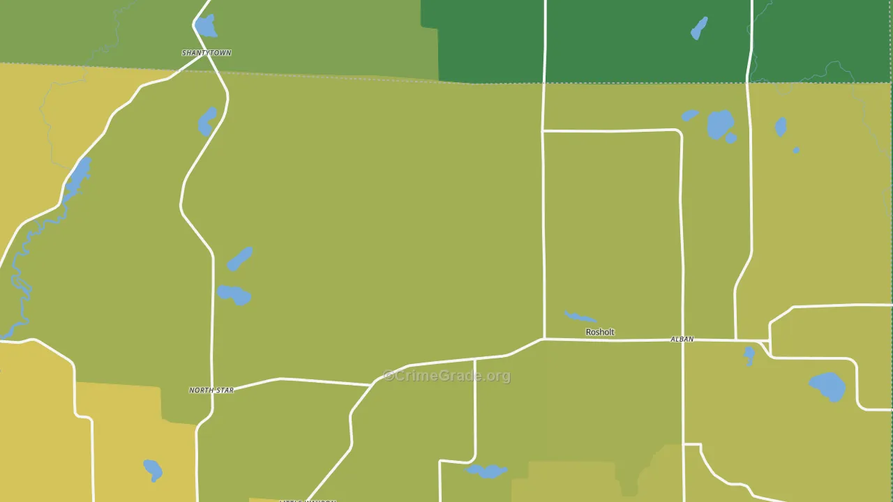 54473, WI Map of Vehicle Theft Rates
