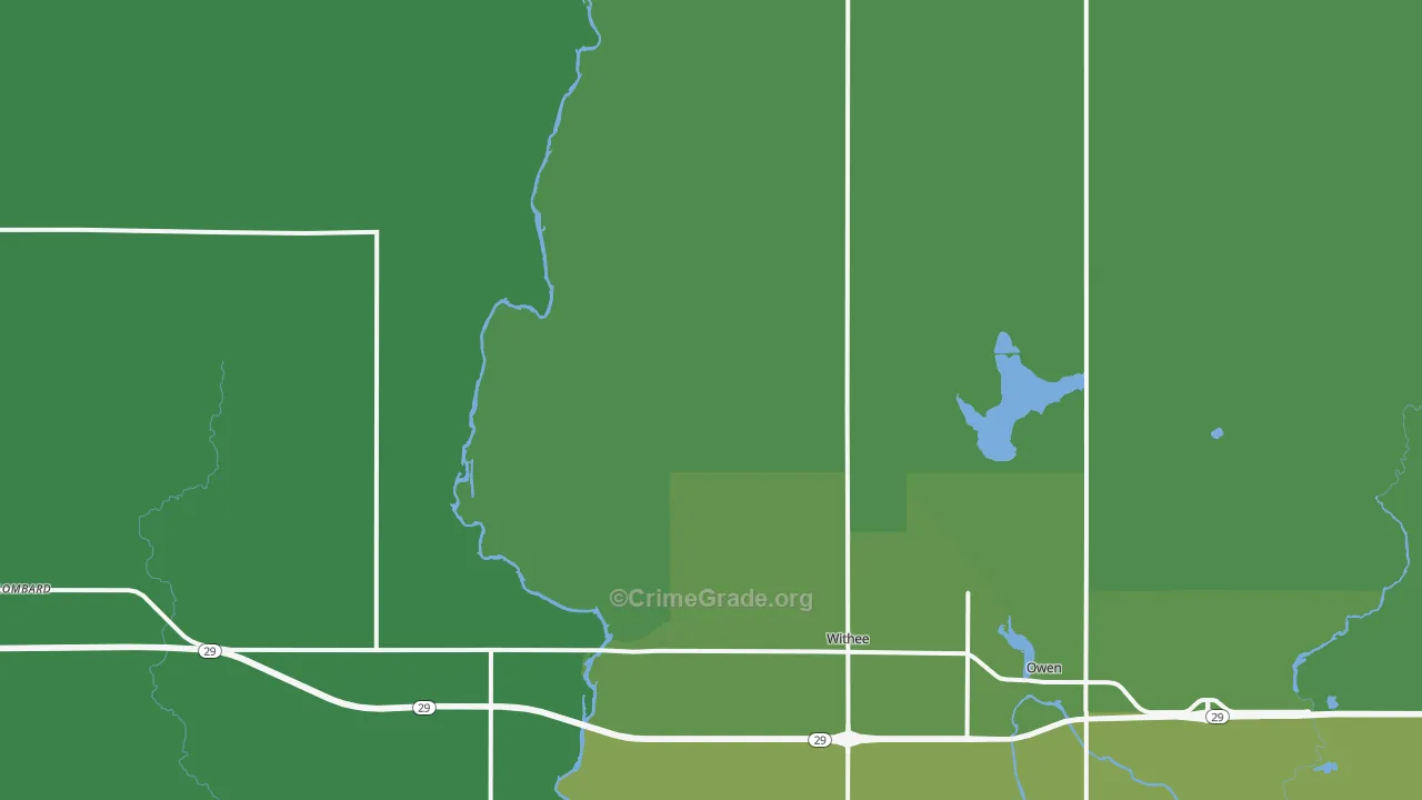 54498, WI Map of Vehicle Theft Rates