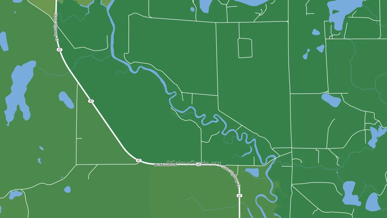 54543, WI Map of Vehicle Theft Rates