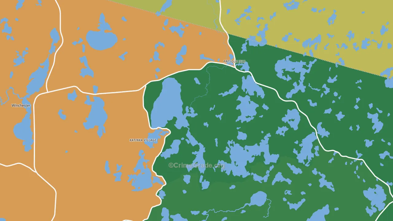 54557, WI Map of Vehicle Theft Rates
