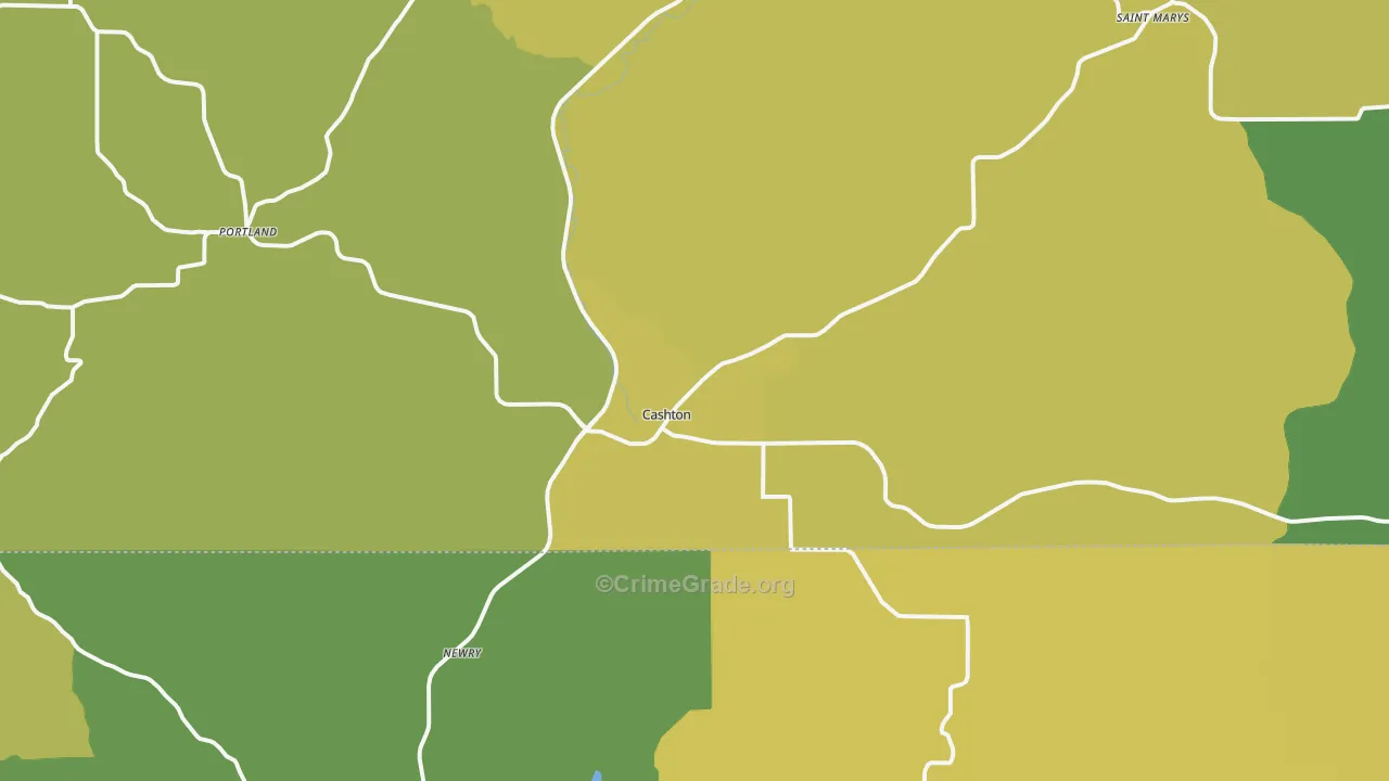 54619, WI Map of Vehicle Theft Rates