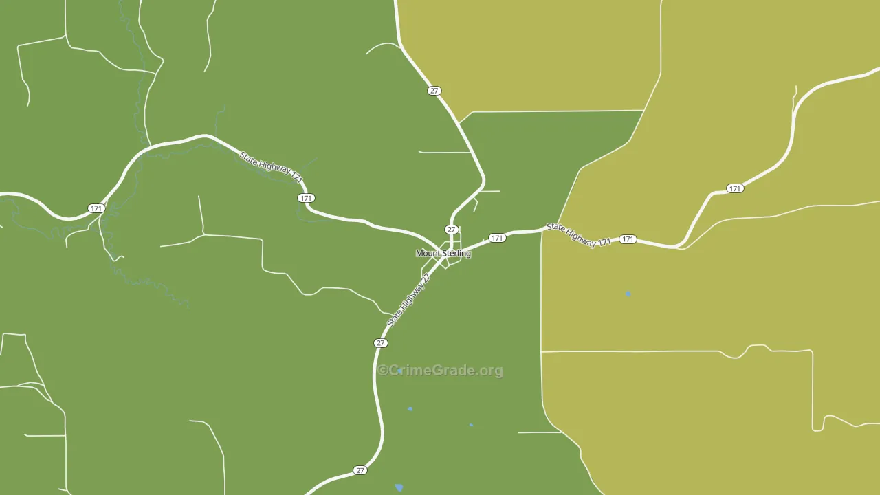 54645, WI Map of Vehicle Theft Rates