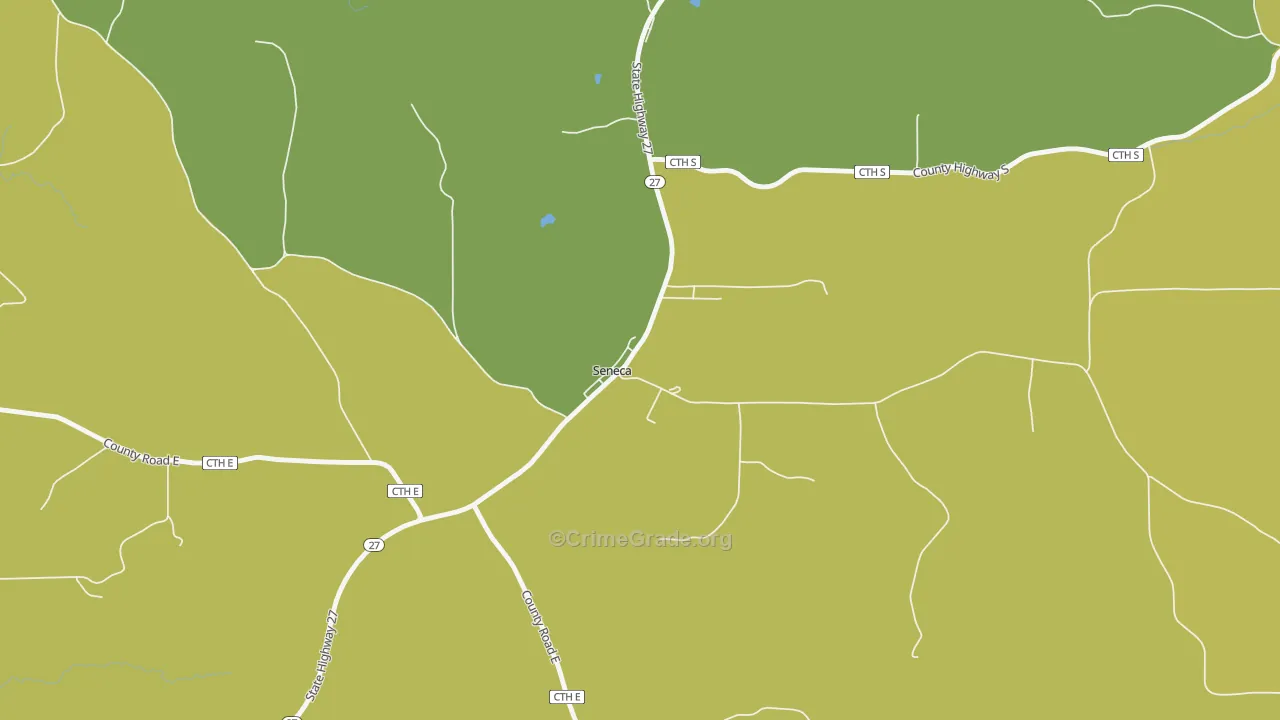 54654, WI Map of Vehicle Theft Rates