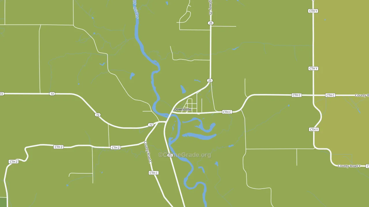 54735, WI Map of Vehicle Theft Rates